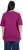 Ulla Popken Basic Round Neck Short Sleeve Relaxed Fit T-Shirt Berry Purple - T-shirts - 