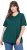 Ulla Popken Eco Cotton Basic T-Shirt 2-Pack Green/White - T-shirts - 