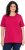 Ulla Popken Essential Round Neck Stretch Tee Dark Raspberry - T-shirts - 