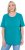 Ulla Popken Essential Round Neck Stretch Tee Teal - T-shirts - 