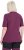 Ulla Popken Quick-Drying Short Sleeve T-Shirt Dark Cherry - T-shirts - 