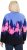Ulla Popken Alpine Landscape Fleece Jacket Cloud Blue - Sweaters & hoodies - 