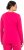 Ulla Popken Basic Round Neck Long Sleeve Slim Fit Cotton Tee Red Pink - T-shirts - 