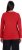 Ulla Popken Basic Round Neck Long Sleeve Slim Fit Cotton Tee Salsa Red - T-shirts - 