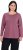 Ulla Popken Basic Round Neck Long Sleeve Slim Fit Cotton Tee Dark Rose - T-shirts - 