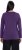 Ulla Popken Basic Round Neck Long Sleeve Slim Fit Cotton Tee Deep Violet - T-shirts - 