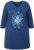 Ulla Popken Dandelion Short Sleeve Graphic Tee Ink Blue - Bedrukte T-shirts voor dames - 
