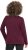 Ulla Popken Holiday Long Sleeve Graphic Tee Plum - Bedrukte T-shirts voor dames - 