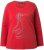 Ulla Popken Holiday Long Sleeve Graphic Tee Salsa Red - Bedrukte T-shirts voor dames - 