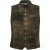 jP1880 Finest Goat Suede Traditional Vest Dark Brown - Trachten & Oktoberfest - Oktoberfest kleding in grote maten (Trachten)