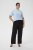 Kaffe Curve Mille Wide Pants Black Deep - Stoffen broeken - 