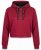 Nora Mikken KAMILLA Cropped Hoodie Burgundy - DAMESKLEDING XS-XXL - 