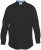 D555 Richard Long Sleeve Oxford Shirt Black - Overhemden - Overhemden Grote Maten Heren