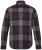 JP1880 Shirt Flannel Long Sleeve Dark Brown - Overhemden - Overhemden Grote Maten Heren