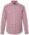 JP1880 Checked Flannel Shirt Long Sleeve Light Red - Overhemden - Overhemden Grote Maten Heren