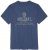 Adamo Sandro Regular fit Slub effect T-shirt Indigo Blue - T-shirts - Grote Maten T-shirts Heren