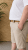 Kam Jeans 3402 Belted Dobby Weave Stretch Chino Shorts Beige - Korte broeken - Grote Maten Korte Broeken Heren