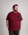 Motley Denim Milan T-shirt Rood - T-shirts - Grote Maten T-shirts Heren