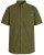 Motley Denim Zagreb Overhemd met korte mouw Donker khaki - Overhemden - Overhemden Grote Maten Heren