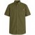 Motley Denim Zagreb Overhemd met korte mouw Donker khaki - Overhemden - Overhemden Grote Maten Heren