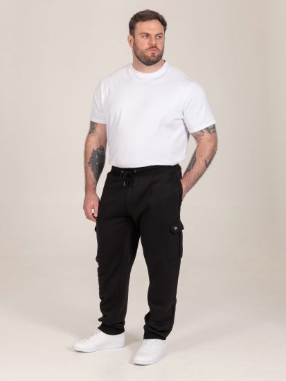 D555 Dexter 1 Cargo Jogger With Bear Embroidery Zwart - Joggingbroeken & shorts - Joggingbroeken & Shorts Heren Grote Maten