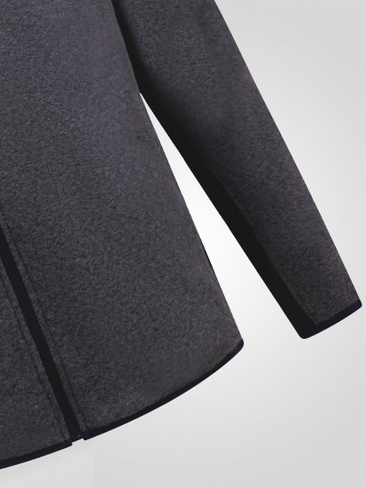 D555 Conrad Detachable Hood Bonded Fleece Zip Through Hoody Navyblauw - Sweaters & hoodies - Sweaters & Hoodies Grote Maten Heren