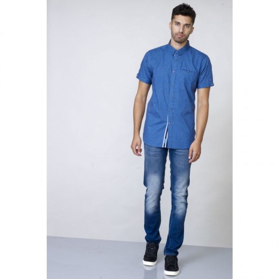 D555 Bobby Short Sleeve Shirt - Overhemden - Overhemden Grote Maten Heren