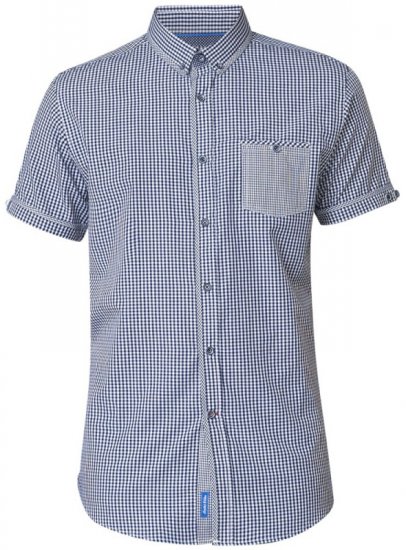 D555 Hank Gingham Short Sleeve Shirt - Overhemden - Overhemden Grote Maten Heren