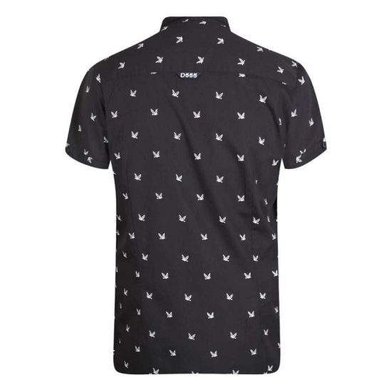 D555 Marley Shirt Black - Overhemden - Overhemden Grote Maten Heren