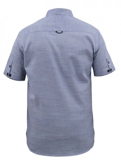 D555 Hadley S/S Micro Dog Tooth Check Shirt - Overhemden - Overhemden Grote Maten Heren