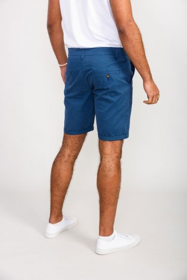 D555 Nelson Stretch Chino Shorts Blue - Korte broeken - Grote Maten Korte Broeken Heren