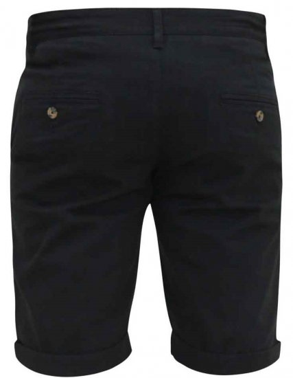 D555 Nelson Stretch Chino Shorts Black - Korte broeken - Grote Maten Korte Broeken Heren