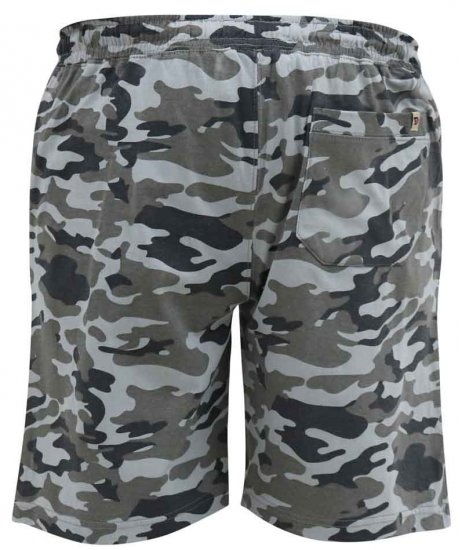 D555 Carlton Elasticated Waist Jersey Camo Shorts - Joggingbroeken & shorts - Joggingbroeken & Shorts Heren Grote Maten