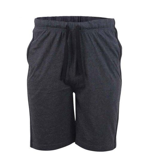 D555 Ryan Jersey Shorts 2-pack Black/Charcoal - Joggingbroeken & shorts - Joggingbroeken & Shorts Heren Grote Maten