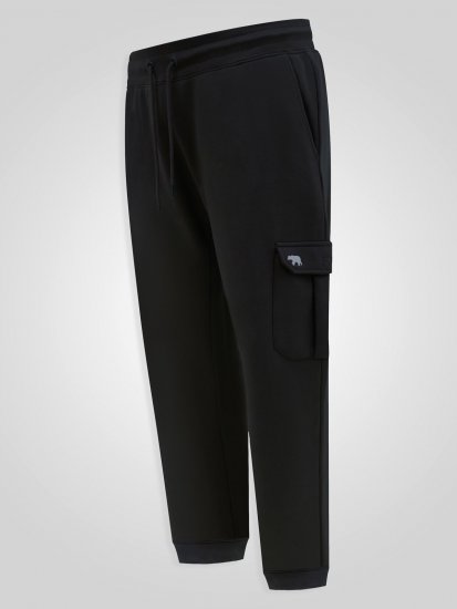 D555 Dexter 1 Cargo Jogger With Bear Embroidery TALL Zwart - TALL joggingbroeken - TALL joggingbroeken met extra beenlengte