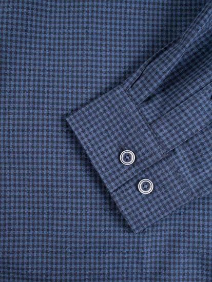 D555 Melbourne Gingham Check Long Sleeve Button Down Shirt - Overhemden - Overhemden Grote Maten Heren
