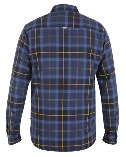 D555 Helston LS Flannel Shirt - Overhemden - Overhemden Grote Maten Heren