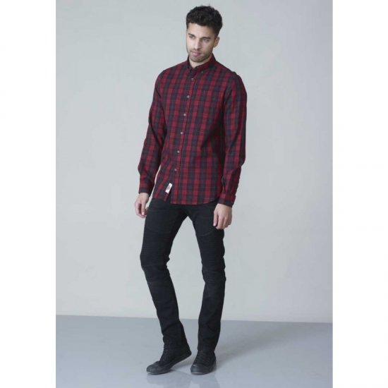 D555 Theo Long Sleeve Check Shirt - Overhemden - Overhemden Grote Maten Heren