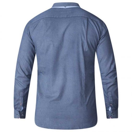 D555 Kermit Long Sleeve Printed Shirt - Overhemden - Overhemden Grote Maten Heren
