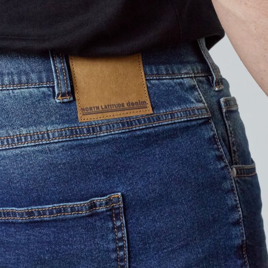 North Latitude Jeans Jack Navy Blue - Jassen - Grote Maten Herenjassen