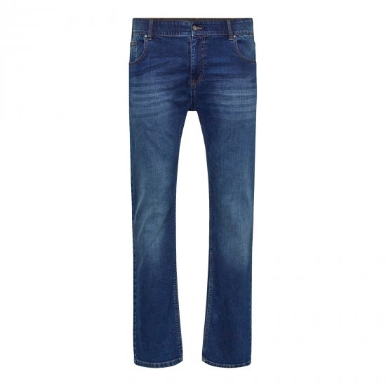 North Latitude Jeans Jack Blue Used Wash - Jassen - Grote Maten Herenjassen