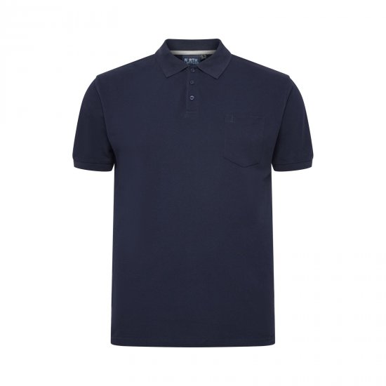 North Latitude Polo Navy Blue - Polo shirts - Grote Maten Poloshirts Heren