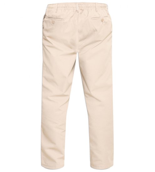 D555 Basilio Broek met elastische taille Beige - Jeans & broeken - Jeans & Broeken Grote Maten Heren