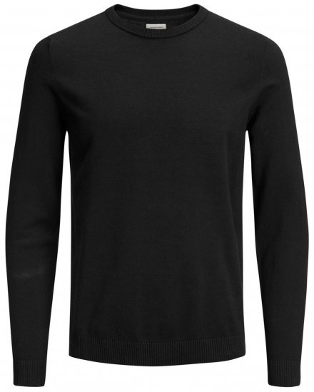 Jack & Jones Crew neck Knitted Sweater Black - Sweaters & hoodies - Sweaters & Hoodies Grote Maten Heren