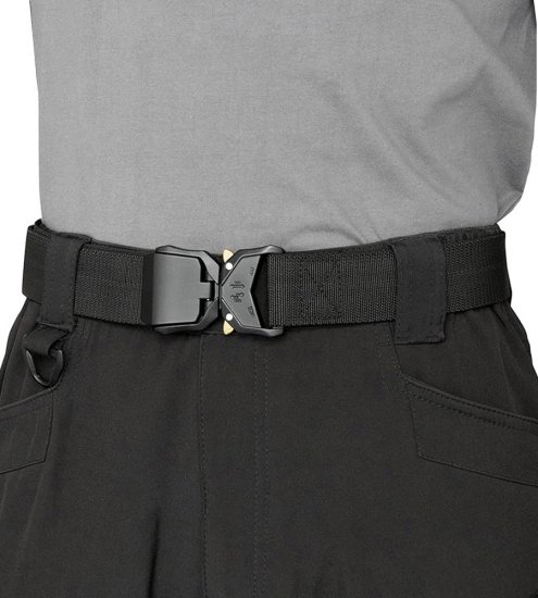 D555 Dale Tactical Stretch Webbing Belt with Heavy Duty Quick Release Buckle Black - Riemen - Grote Maten Heren Riemen