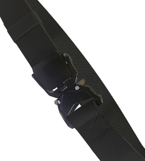 D555 Dale Tactical Stretch Webbing Belt with Heavy Duty Quick Release Buckle Black - Riemen - Grote Maten Heren Riemen