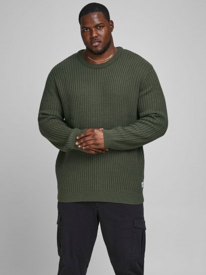 Jack & Jones JCOBRANDON Knit Forest - Sweaters & hoodies - Sweaters & Hoodies Grote Maten Heren