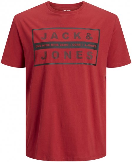 Jack & Jones JJSTORM TEE Red - T-shirts - Grote Maten T-shirts Heren