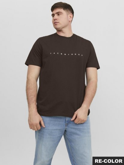 Jack & Jones STAR T-shirt Brown - T-shirts - Grote Maten T-shirts Heren