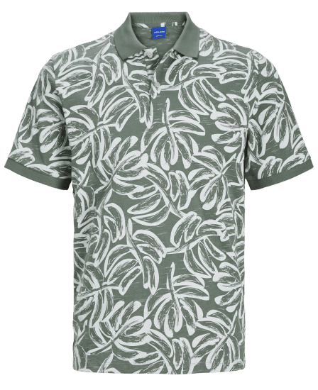 Jack & Jones JORLAFAYETTE AOP Polo Laurel Wreath - Polo shirts - Grote Maten Poloshirts Heren